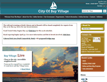 Tablet Screenshot of cityofbayvillage.com